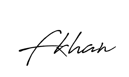 Fkhan stylish signature style. Best Handwritten Sign (Antro_Vectra_Bolder) for my name. Handwritten Signature Collection Ideas for my name Fkhan. Fkhan signature style 7 images and pictures png