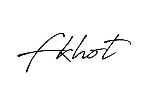 Create a beautiful signature design for name Fkhot. With this signature (Antro_Vectra_Bolder) fonts, you can make a handwritten signature for free. Fkhot signature style 7 images and pictures png