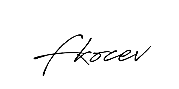 How to make Fkocev signature? Antro_Vectra_Bolder is a professional autograph style. Create handwritten signature for Fkocev name. Fkocev signature style 7 images and pictures png