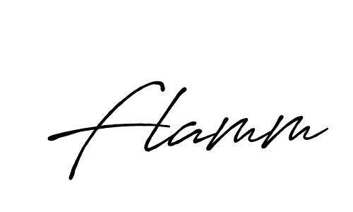 Create a beautiful signature design for name Flamm. With this signature (Antro_Vectra_Bolder) fonts, you can make a handwritten signature for free. Flamm signature style 7 images and pictures png