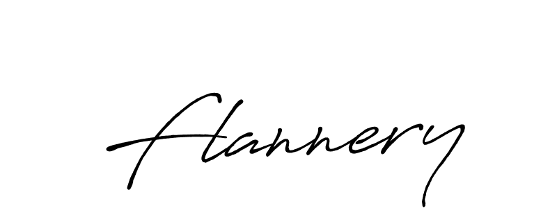 Create a beautiful signature design for name Flannery. With this signature (Antro_Vectra_Bolder) fonts, you can make a handwritten signature for free. Flannery signature style 7 images and pictures png