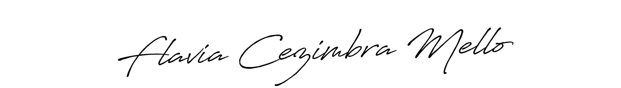 Flavia Cezimbra Mello stylish signature style. Best Handwritten Sign (Antro_Vectra_Bolder) for my name. Handwritten Signature Collection Ideas for my name Flavia Cezimbra Mello. Flavia Cezimbra Mello signature style 7 images and pictures png