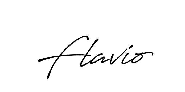 Create a beautiful signature design for name Flavio. With this signature (Antro_Vectra_Bolder) fonts, you can make a handwritten signature for free. Flavio signature style 7 images and pictures png