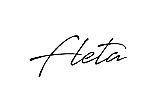 Create a beautiful signature design for name Fleta. With this signature (Antro_Vectra_Bolder) fonts, you can make a handwritten signature for free. Fleta signature style 7 images and pictures png