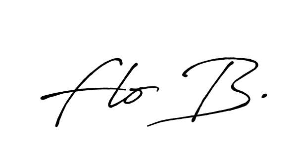 Use a signature maker to create a handwritten signature online. With this signature software, you can design (Antro_Vectra_Bolder) your own signature for name Flo B.. Flo B. signature style 7 images and pictures png