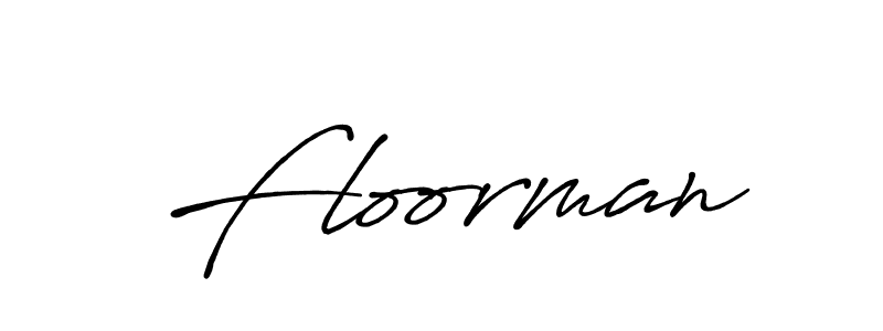 Make a beautiful signature design for name Floorman. With this signature (Antro_Vectra_Bolder) style, you can create a handwritten signature for free. Floorman signature style 7 images and pictures png