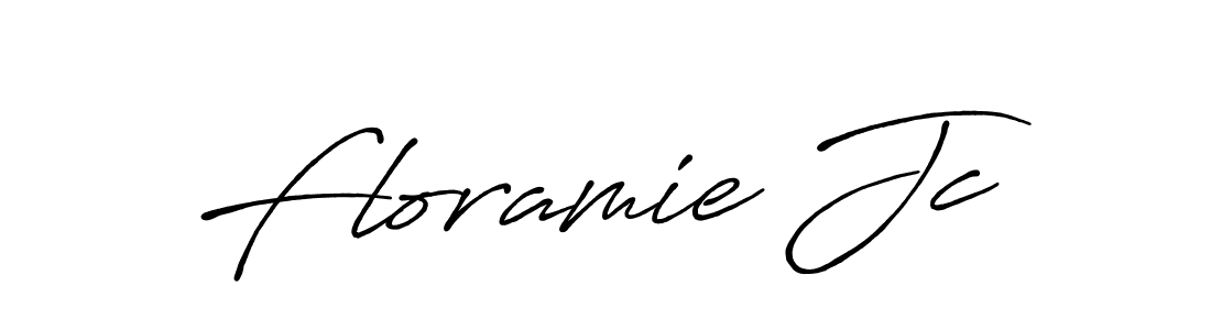 You should practise on your own different ways (Antro_Vectra_Bolder) to write your name (Floramie Jc) in signature. don't let someone else do it for you. Floramie Jc signature style 7 images and pictures png