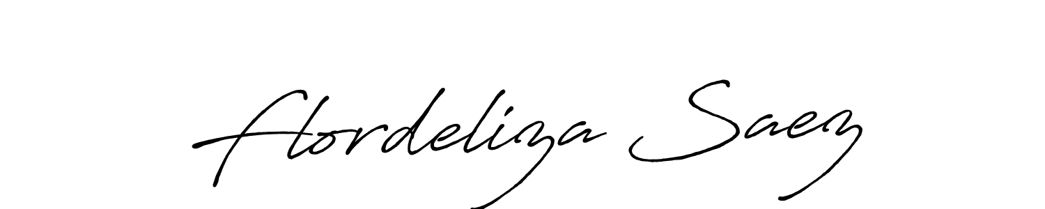 Also we have Flordeliza Saez name is the best signature style. Create professional handwritten signature collection using Antro_Vectra_Bolder autograph style. Flordeliza Saez signature style 7 images and pictures png