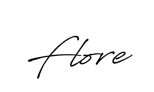 Design your own signature with our free online signature maker. With this signature software, you can create a handwritten (Antro_Vectra_Bolder) signature for name Flore. Flore signature style 7 images and pictures png