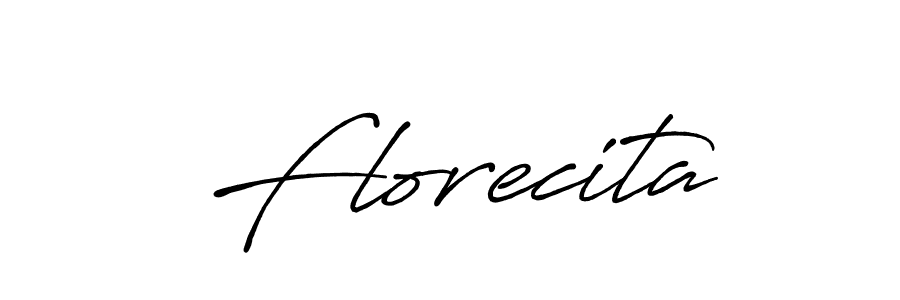 Florecita stylish signature style. Best Handwritten Sign (Antro_Vectra_Bolder) for my name. Handwritten Signature Collection Ideas for my name Florecita. Florecita signature style 7 images and pictures png