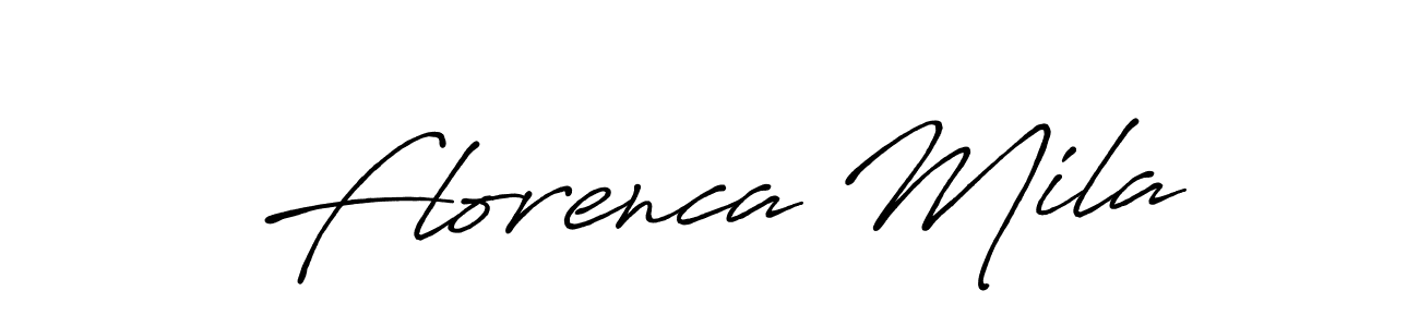 Similarly Antro_Vectra_Bolder is the best handwritten signature design. Signature creator online .You can use it as an online autograph creator for name Florenca Mila. Florenca Mila signature style 7 images and pictures png