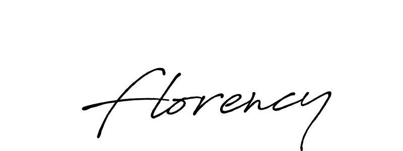 How to make Florency name signature. Use Antro_Vectra_Bolder style for creating short signs online. This is the latest handwritten sign. Florency signature style 7 images and pictures png