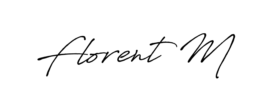 Make a beautiful signature design for name Florent M. Use this online signature maker to create a handwritten signature for free. Florent M signature style 7 images and pictures png
