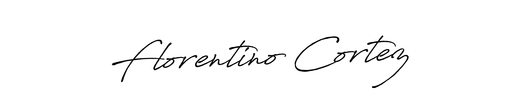 Make a beautiful signature design for name Florentino Cortez. With this signature (Antro_Vectra_Bolder) style, you can create a handwritten signature for free. Florentino Cortez signature style 7 images and pictures png