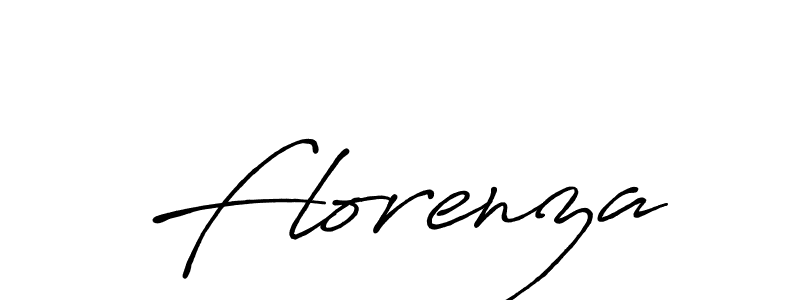 Create a beautiful signature design for name Florenza. With this signature (Antro_Vectra_Bolder) fonts, you can make a handwritten signature for free. Florenza signature style 7 images and pictures png