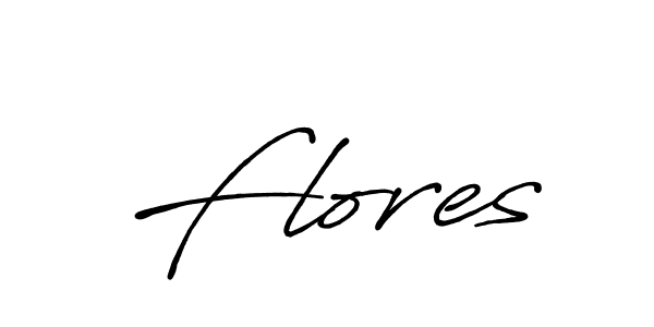 Also we have Flores name is the best signature style. Create professional handwritten signature collection using Antro_Vectra_Bolder autograph style. Flores signature style 7 images and pictures png