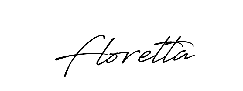 Use a signature maker to create a handwritten signature online. With this signature software, you can design (Antro_Vectra_Bolder) your own signature for name Floretta. Floretta signature style 7 images and pictures png