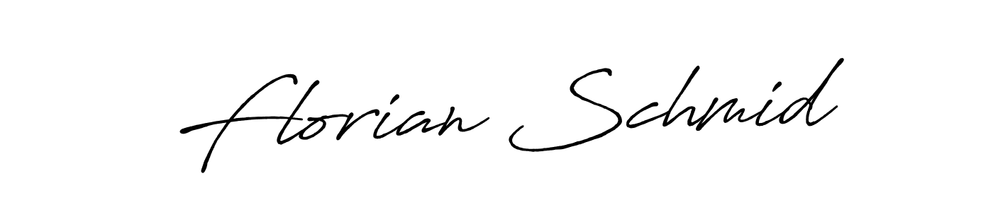 Create a beautiful signature design for name Florian Schmid. With this signature (Antro_Vectra_Bolder) fonts, you can make a handwritten signature for free. Florian Schmid signature style 7 images and pictures png
