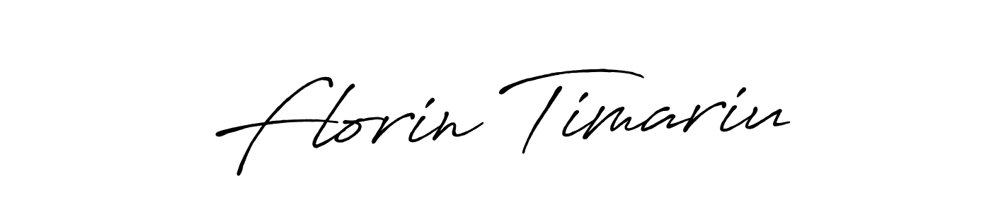 Design your own signature with our free online signature maker. With this signature software, you can create a handwritten (Antro_Vectra_Bolder) signature for name Florin Timariu. Florin Timariu signature style 7 images and pictures png