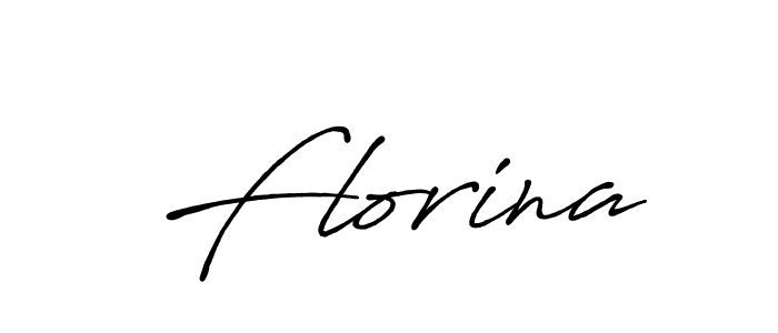 How to make Florina name signature. Use Antro_Vectra_Bolder style for creating short signs online. This is the latest handwritten sign. Florina signature style 7 images and pictures png