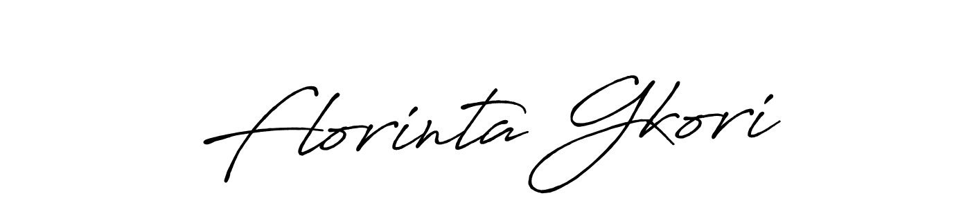 Design your own signature with our free online signature maker. With this signature software, you can create a handwritten (Antro_Vectra_Bolder) signature for name Florinta Gkori. Florinta Gkori signature style 7 images and pictures png