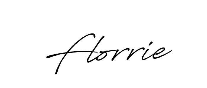Also You can easily find your signature by using the search form. We will create Florrie name handwritten signature images for you free of cost using Antro_Vectra_Bolder sign style. Florrie signature style 7 images and pictures png