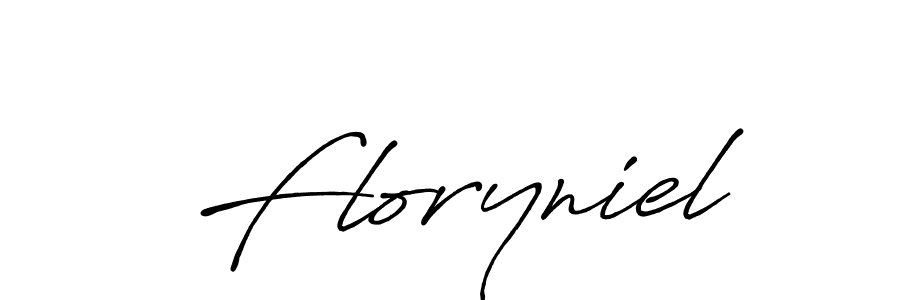 Also we have Floryniel name is the best signature style. Create professional handwritten signature collection using Antro_Vectra_Bolder autograph style. Floryniel signature style 7 images and pictures png