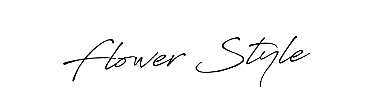 Make a beautiful signature design for name Flower Style. With this signature (Antro_Vectra_Bolder) style, you can create a handwritten signature for free. Flower Style signature style 7 images and pictures png