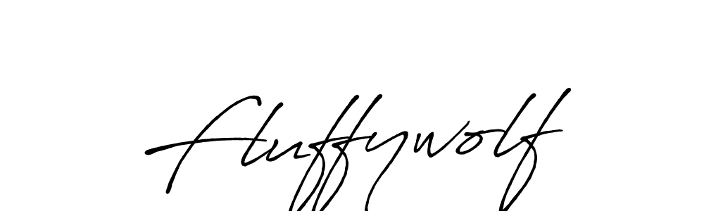 How to make Fluffywolf signature? Antro_Vectra_Bolder is a professional autograph style. Create handwritten signature for Fluffywolf name. Fluffywolf signature style 7 images and pictures png