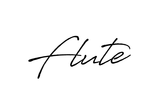 Use a signature maker to create a handwritten signature online. With this signature software, you can design (Antro_Vectra_Bolder) your own signature for name Flute. Flute signature style 7 images and pictures png