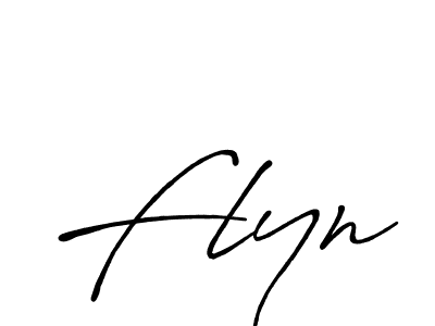 Flyn stylish signature style. Best Handwritten Sign (Antro_Vectra_Bolder) for my name. Handwritten Signature Collection Ideas for my name Flyn. Flyn signature style 7 images and pictures png