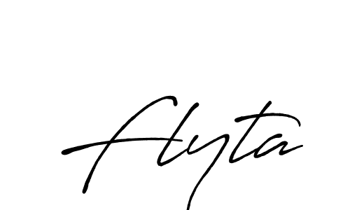 Use a signature maker to create a handwritten signature online. With this signature software, you can design (Antro_Vectra_Bolder) your own signature for name Flyta. Flyta signature style 7 images and pictures png