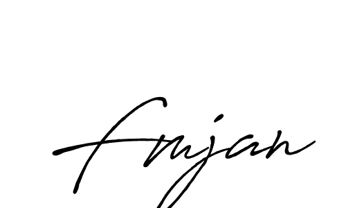 How to make Fmjan signature? Antro_Vectra_Bolder is a professional autograph style. Create handwritten signature for Fmjan name. Fmjan signature style 7 images and pictures png