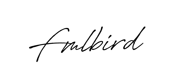 Use a signature maker to create a handwritten signature online. With this signature software, you can design (Antro_Vectra_Bolder) your own signature for name Fmlbird. Fmlbird signature style 7 images and pictures png