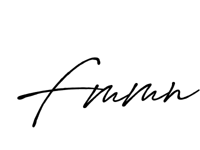 How to make Fmmn signature? Antro_Vectra_Bolder is a professional autograph style. Create handwritten signature for Fmmn name. Fmmn signature style 7 images and pictures png