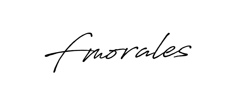 Design your own signature with our free online signature maker. With this signature software, you can create a handwritten (Antro_Vectra_Bolder) signature for name Fmorales. Fmorales signature style 7 images and pictures png