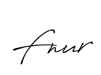 Fnur stylish signature style. Best Handwritten Sign (Antro_Vectra_Bolder) for my name. Handwritten Signature Collection Ideas for my name Fnur. Fnur signature style 7 images and pictures png