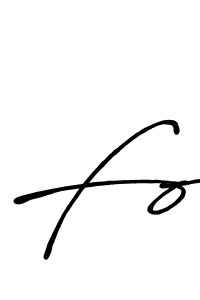 Create a beautiful signature design for name Fo. With this signature (Antro_Vectra_Bolder) fonts, you can make a handwritten signature for free. Fo signature style 7 images and pictures png
