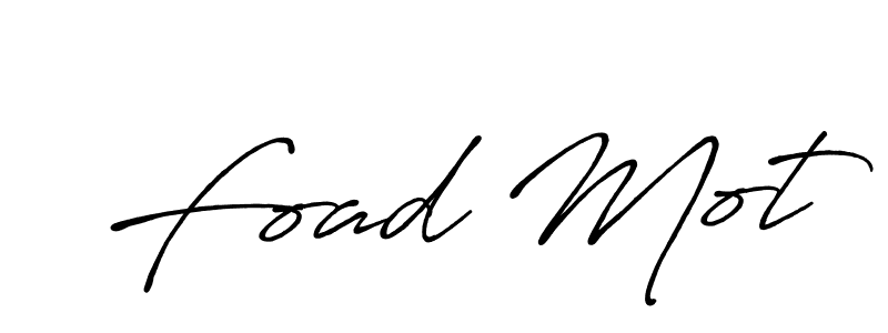 Design your own signature with our free online signature maker. With this signature software, you can create a handwritten (Antro_Vectra_Bolder) signature for name Foad Mot. Foad Mot signature style 7 images and pictures png