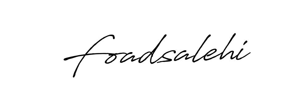 Make a beautiful signature design for name Foadsalehi. With this signature (Antro_Vectra_Bolder) style, you can create a handwritten signature for free. Foadsalehi signature style 7 images and pictures png