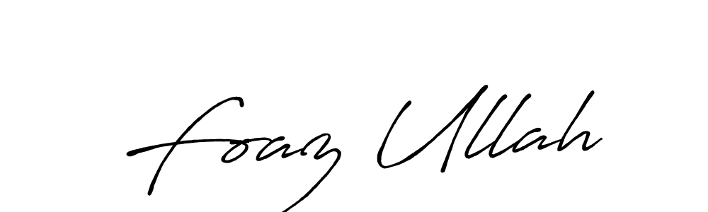 The best way (Antro_Vectra_Bolder) to make a short signature is to pick only two or three words in your name. The name Foaz Ullah include a total of six letters. For converting this name. Foaz Ullah signature style 7 images and pictures png