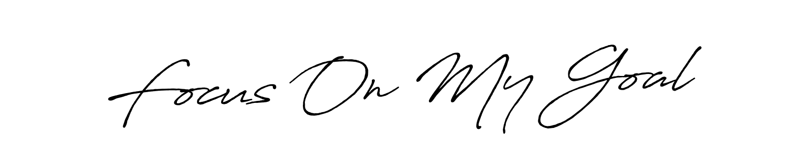 Check out images of Autograph of Focus On My Goal name. Actor Focus On My Goal Signature Style. Antro_Vectra_Bolder is a professional sign style online. Focus On My Goal signature style 7 images and pictures png