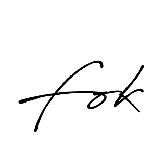 Also we have Fok name is the best signature style. Create professional handwritten signature collection using Antro_Vectra_Bolder autograph style. Fok signature style 7 images and pictures png