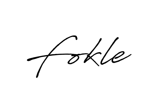 Also we have Fokle name is the best signature style. Create professional handwritten signature collection using Antro_Vectra_Bolder autograph style. Fokle signature style 7 images and pictures png