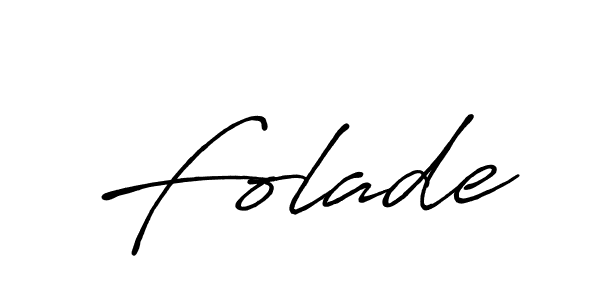 Make a beautiful signature design for name Folade. With this signature (Antro_Vectra_Bolder) style, you can create a handwritten signature for free. Folade signature style 7 images and pictures png