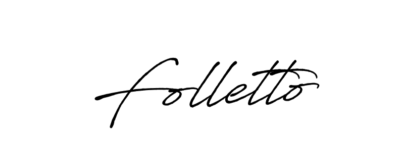 Design your own signature with our free online signature maker. With this signature software, you can create a handwritten (Antro_Vectra_Bolder) signature for name Folletto. Folletto signature style 7 images and pictures png