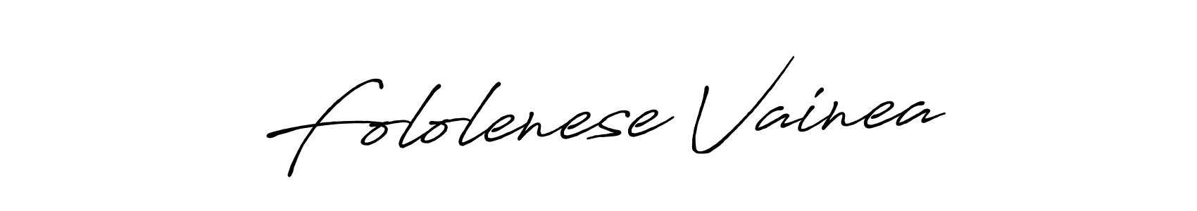 Fololenese Vainea stylish signature style. Best Handwritten Sign (Antro_Vectra_Bolder) for my name. Handwritten Signature Collection Ideas for my name Fololenese Vainea. Fololenese Vainea signature style 7 images and pictures png