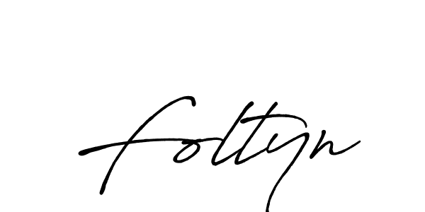 Use a signature maker to create a handwritten signature online. With this signature software, you can design (Antro_Vectra_Bolder) your own signature for name Foltyn. Foltyn signature style 7 images and pictures png