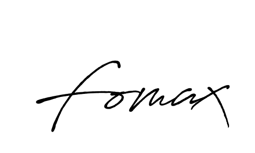 Create a beautiful signature design for name Fomax. With this signature (Antro_Vectra_Bolder) fonts, you can make a handwritten signature for free. Fomax signature style 7 images and pictures png