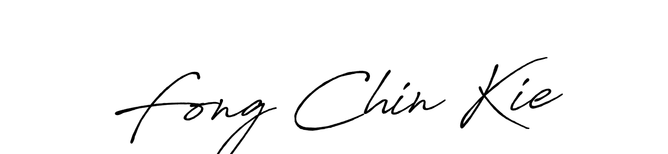 Create a beautiful signature design for name Fong Chin Kie. With this signature (Antro_Vectra_Bolder) fonts, you can make a handwritten signature for free. Fong Chin Kie signature style 7 images and pictures png